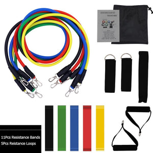 Resistance Band Set Kit – Pull Up Bands Set 11 Pcs